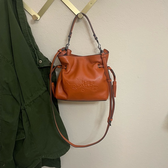 AUTHENTIC Coach Andy Crossbody Shoulder Bag in Sunset/Brown - Picture 1 of 7